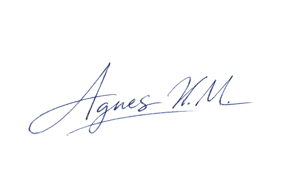 Agnes Nycz-Men’s handwritten signature